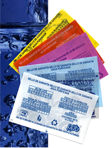 sello, banda de garantia, productos ppt